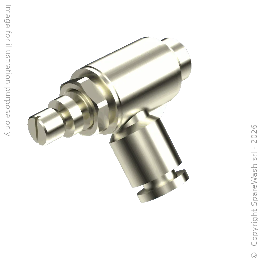 REGOLATORE DI FLUSSO 90° G1/8 TUBO D6
