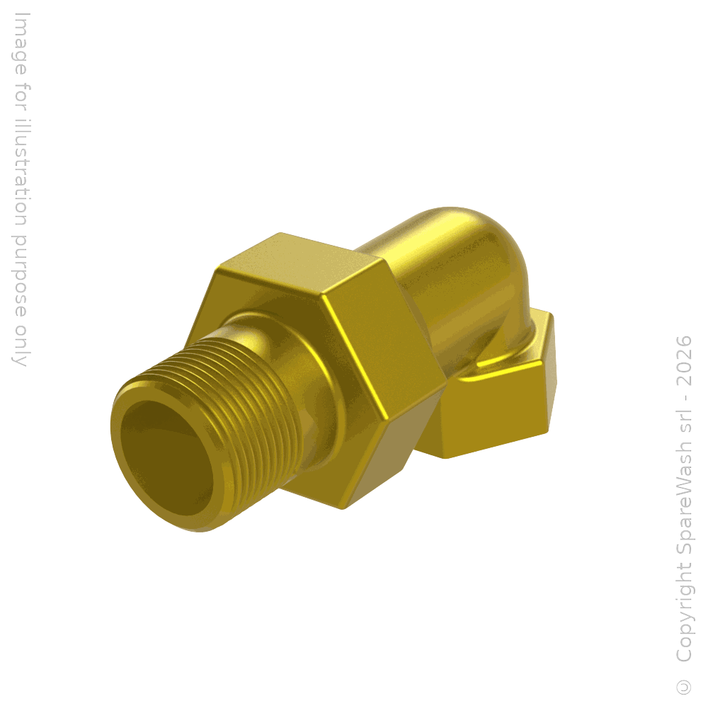 NIPPLO CONICO ORIENTABILE 90° G1/2