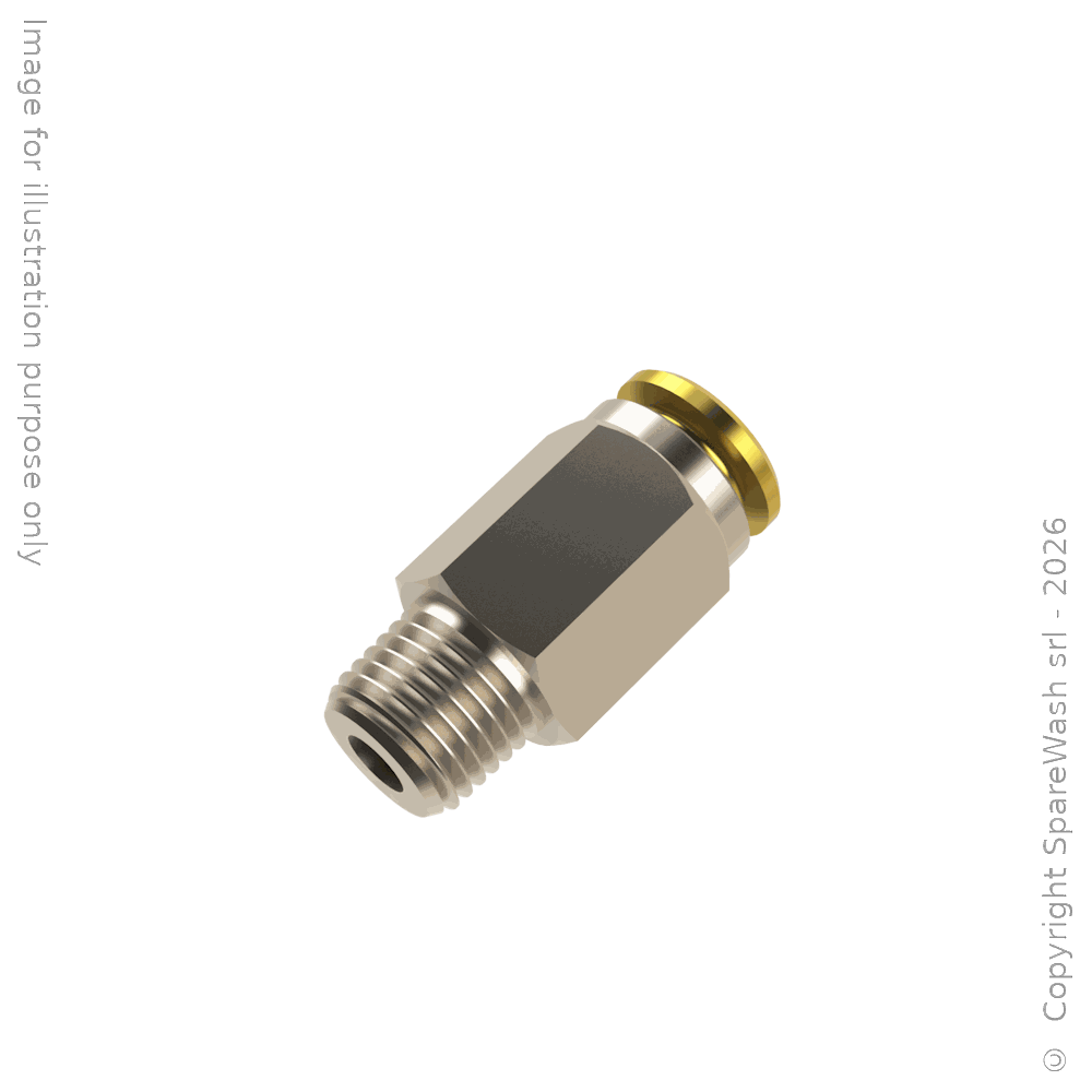 [70500295] RACCORDO DIRITTO HP G1/8 TUBO D6