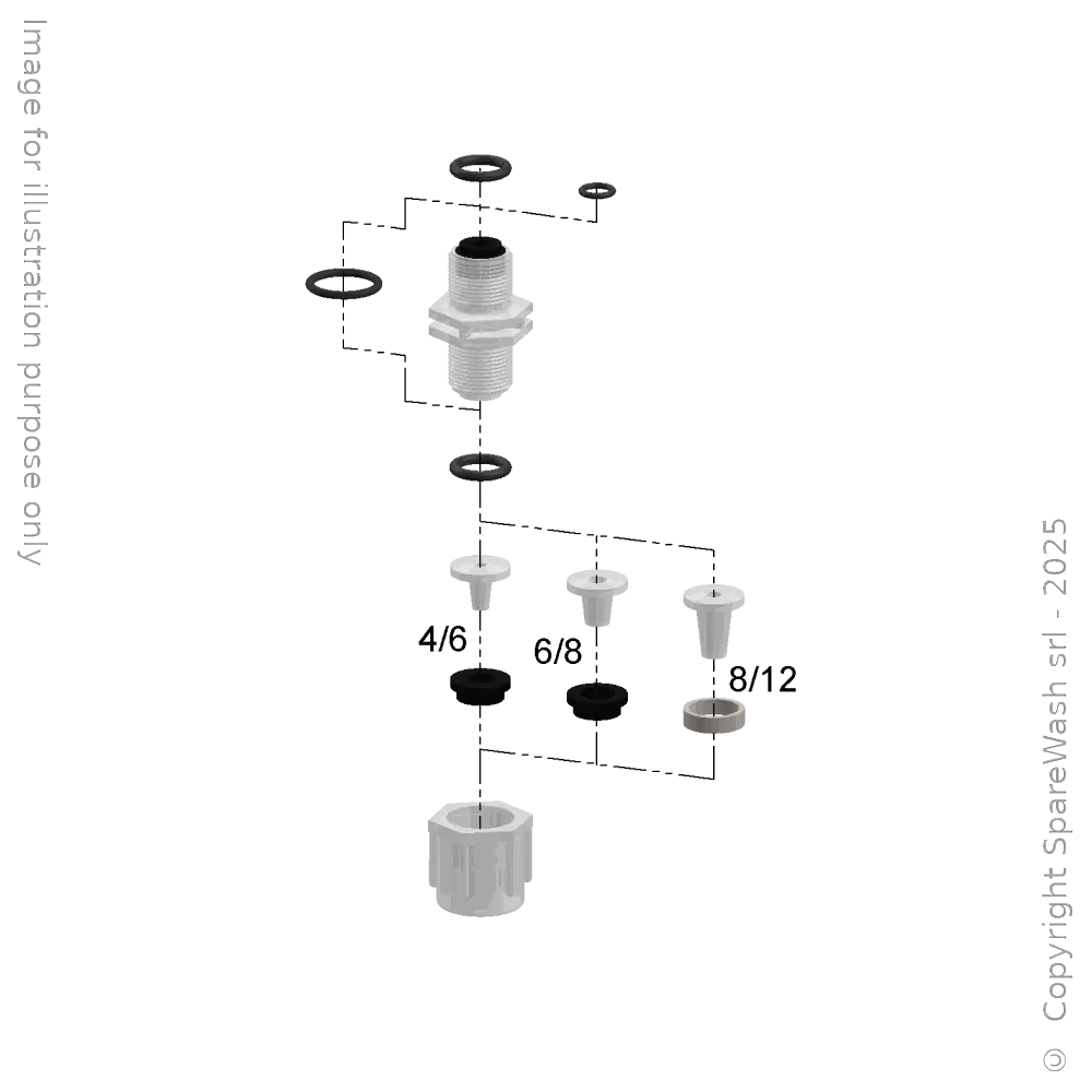 [40300566] SAUG/DRUCKVENTIL G3/8 ROHR 4/6 EPDM