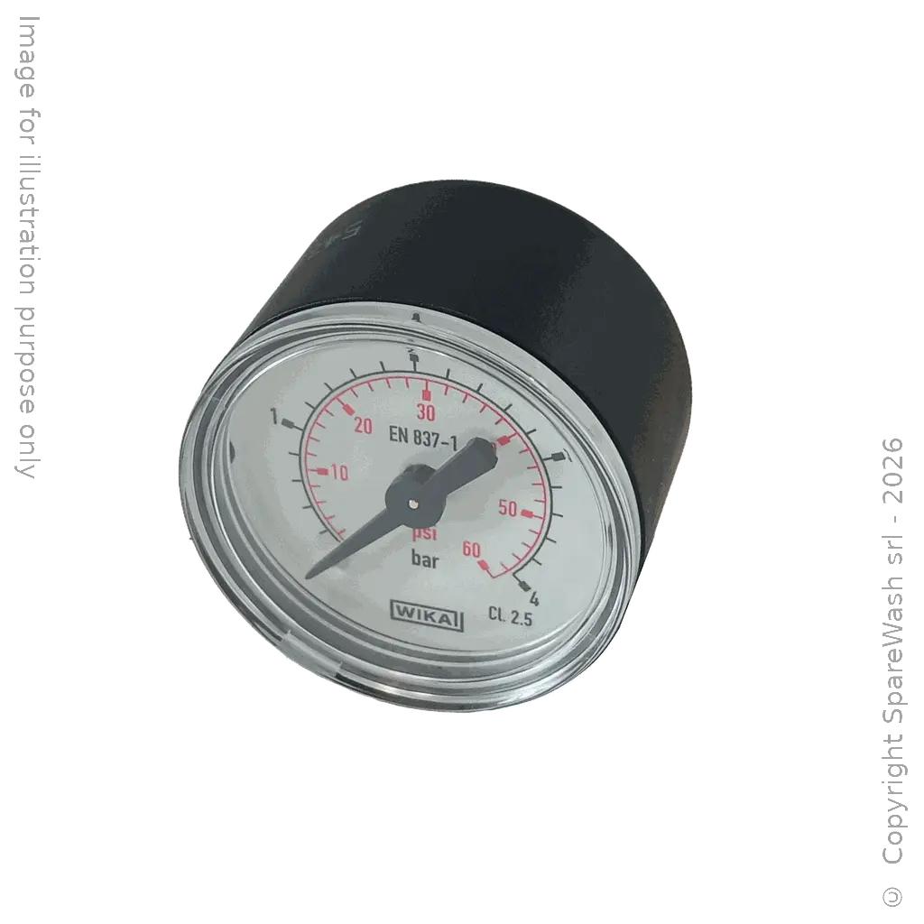 DRUCKANZEIGE D40 0-4BAR RÜCKSEITIG. ANSCHLUSS G1/8