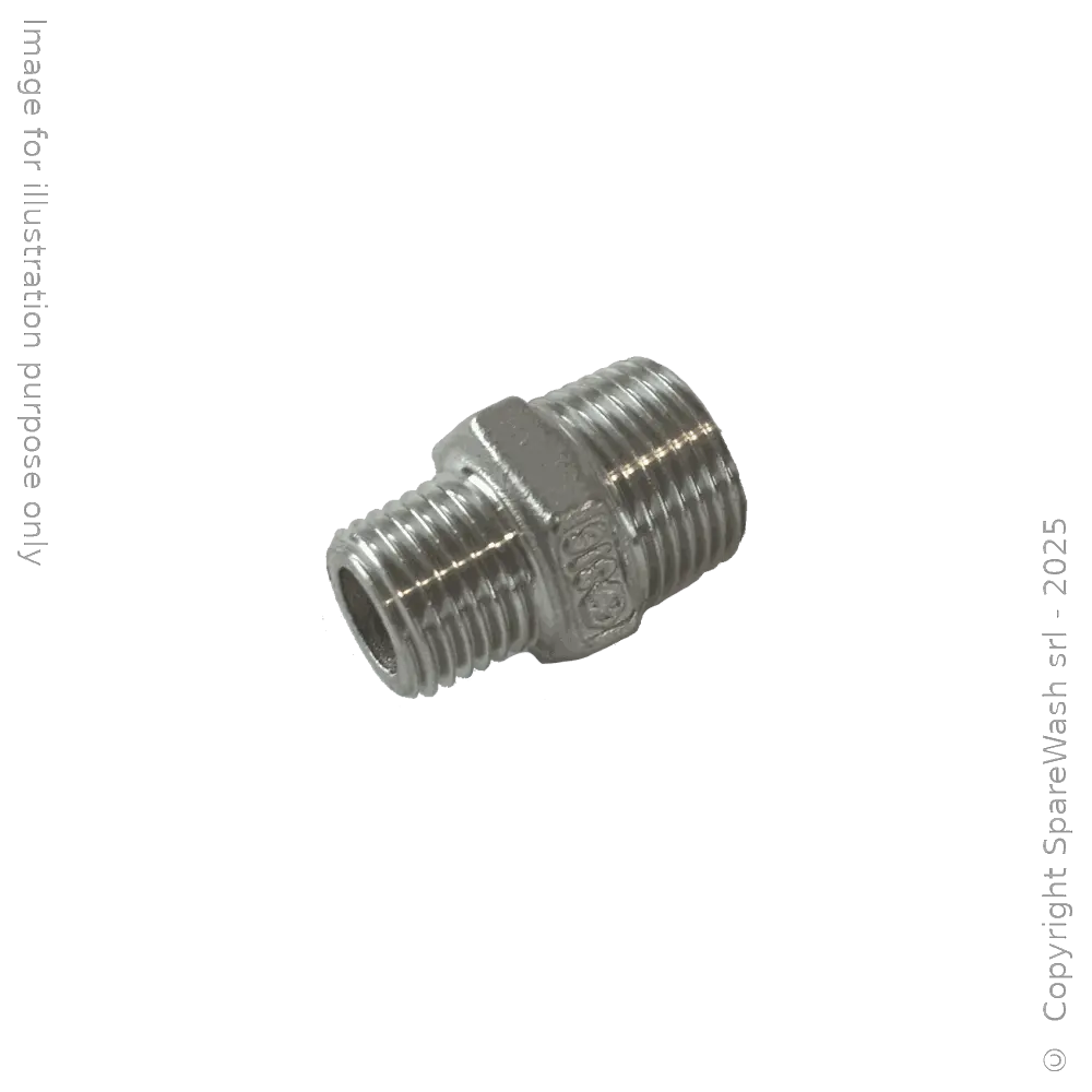 [70500646] DOPPELNIPPEL KONISCH G3/8 - G1/4 ELDELSTAHL