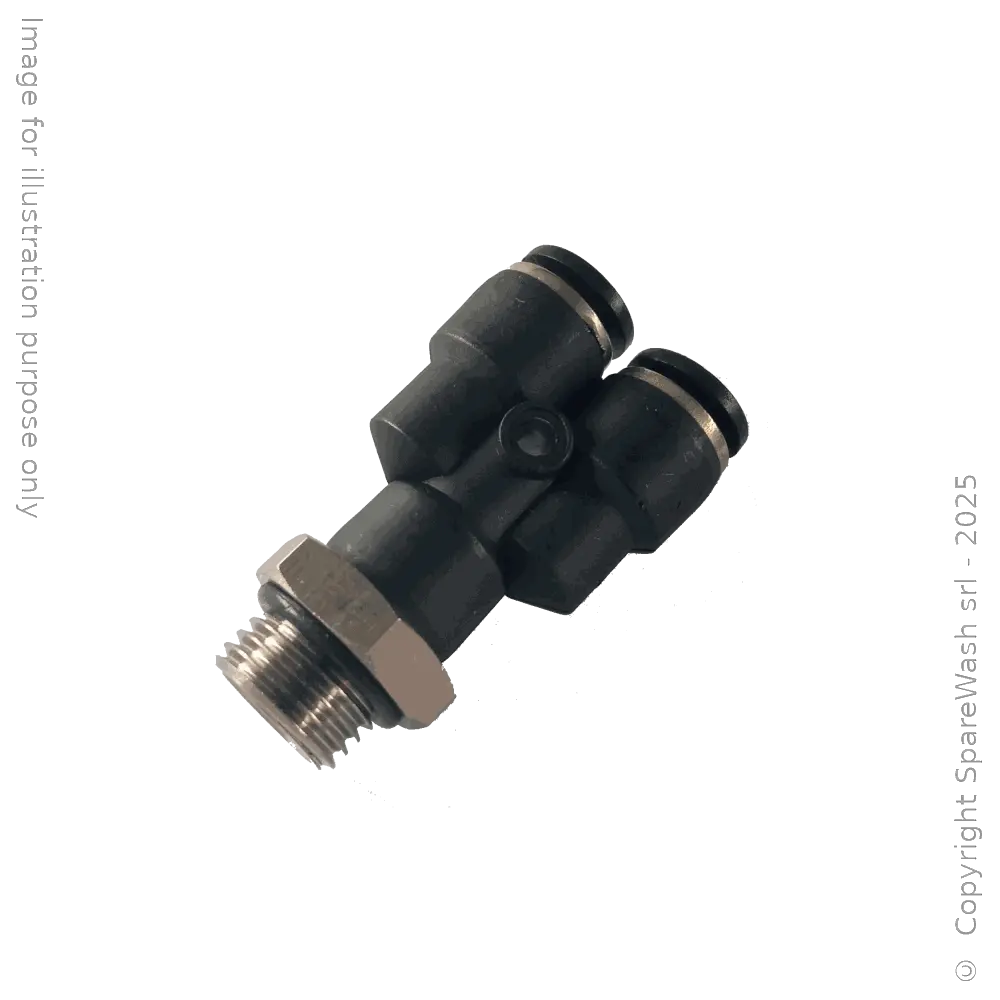[70500653] FITTING Y G1/4 HOSE D6