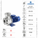 CENTRIFUGAL BOOSTER PUMP LOWARA ESHE32-250/55 5,5KW 400V