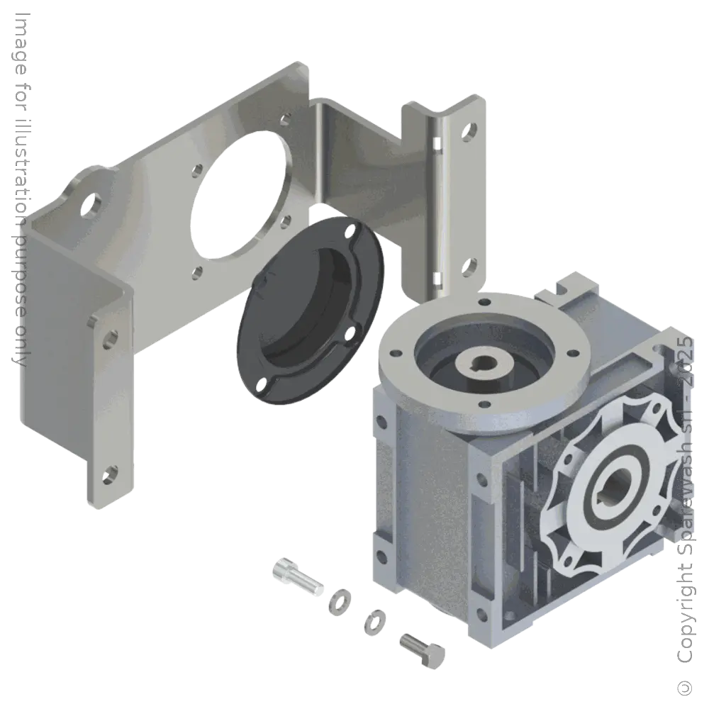 [20100988] WORM GEARBOX CHIARAVALLI CHM 040 I:30 P63B14 HOLLOW SHAFT D18 + BRACKET