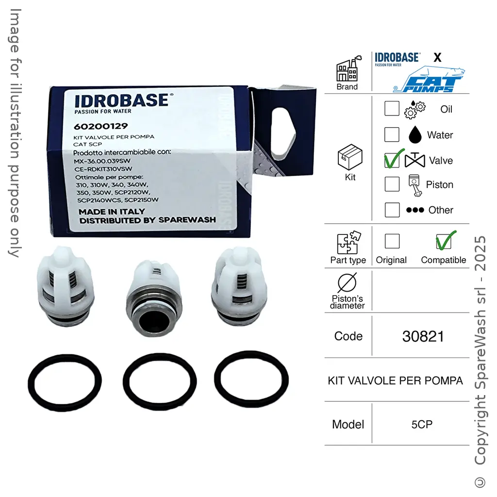 KIT VALVOLE PER POMPA CAT 5CP