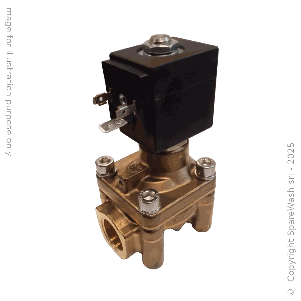 [60400055] ELECTROVÁLVULA ALTA PRESIÓN 2/2 G1/2 24VAC NC 100BAR