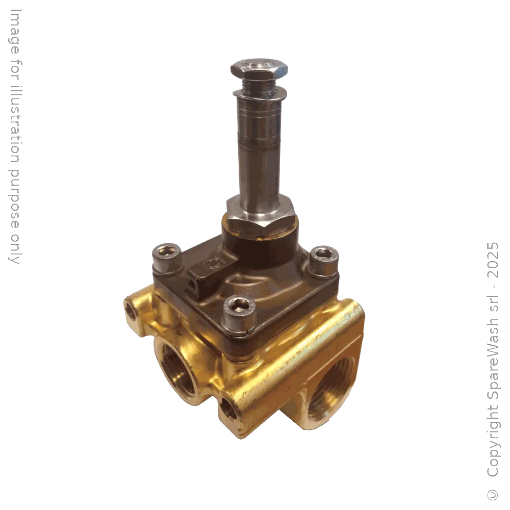 MODULAR HIGH PRESSURE SOLENOID VALVE 2/2 G3/4 + G1/2 PBT NC 100BAR