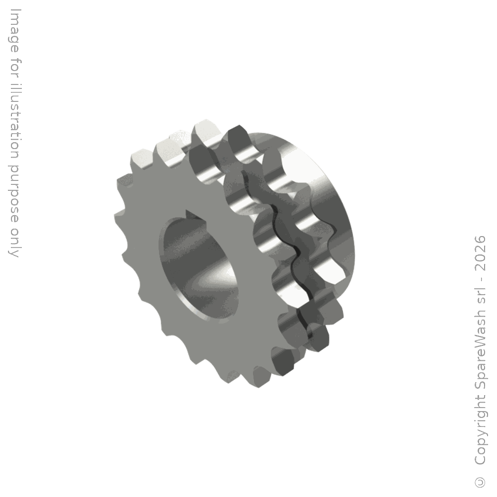 PIGNONE DOPPIO Z17 1/2X5/16
