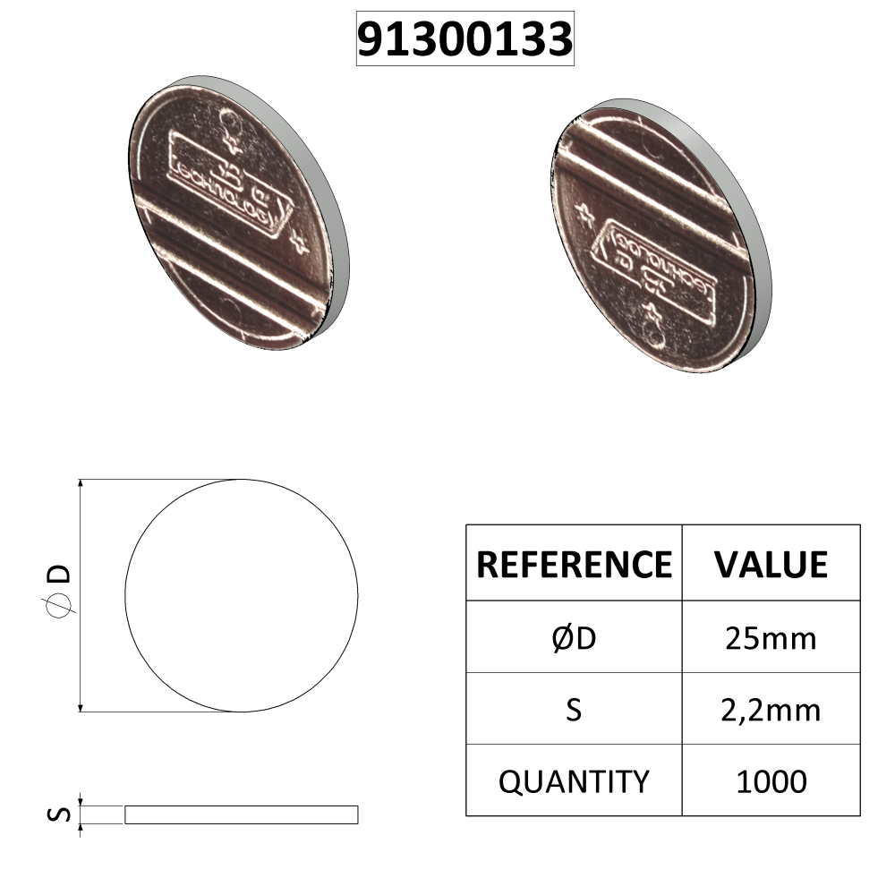 TOKEN DAERG D25 MODEL 4T X1000