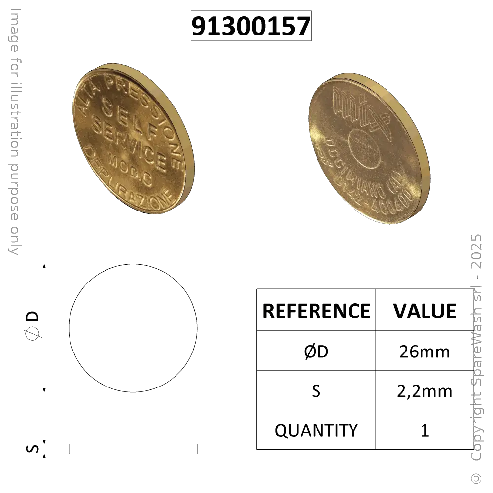 [91300157] TOKEN MIX D26 MODEL C