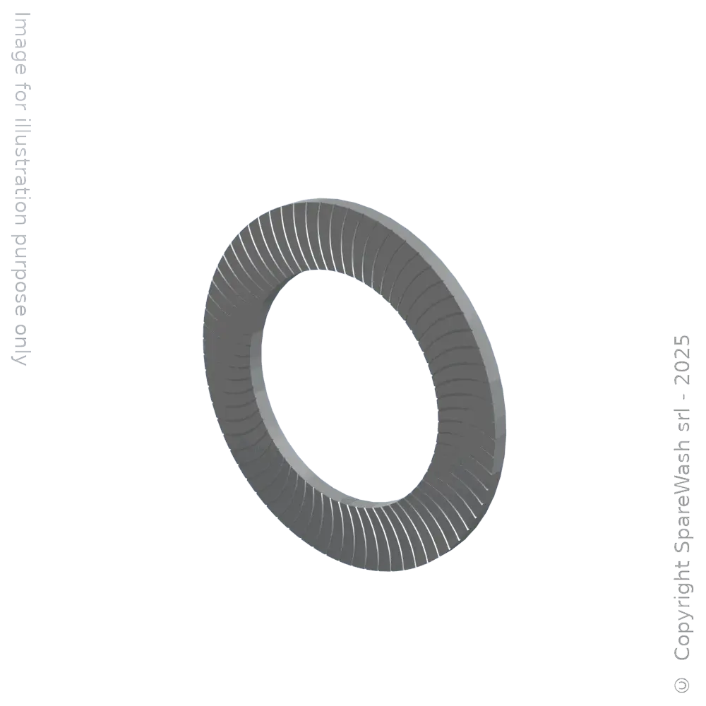 [90400025] KNURLED WASHER D8 GALVANIZED