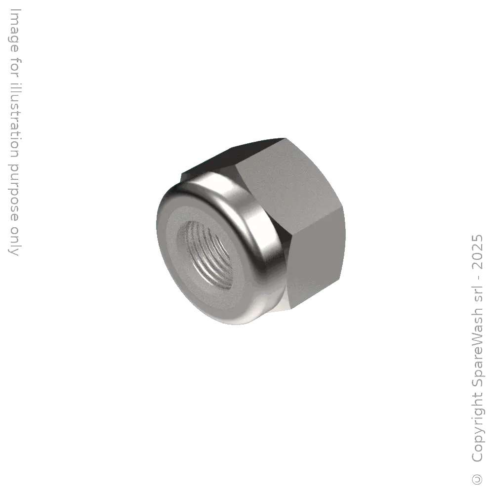 [90400032] TUERCA AUTOBLOQUEANTE ALTA M8 ACERO INOXIDABLE