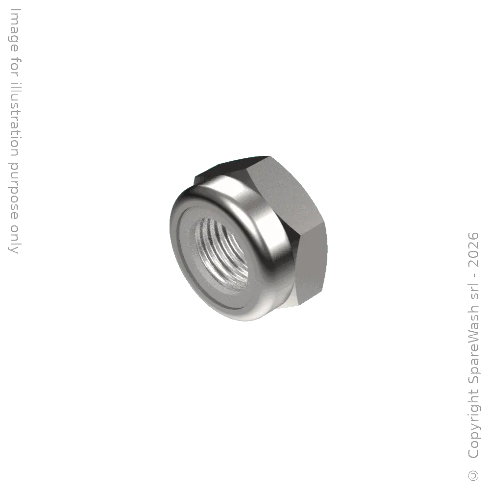SELF-LOCKING NUT HIGH PROFILE M12 STAINLESS STEEL