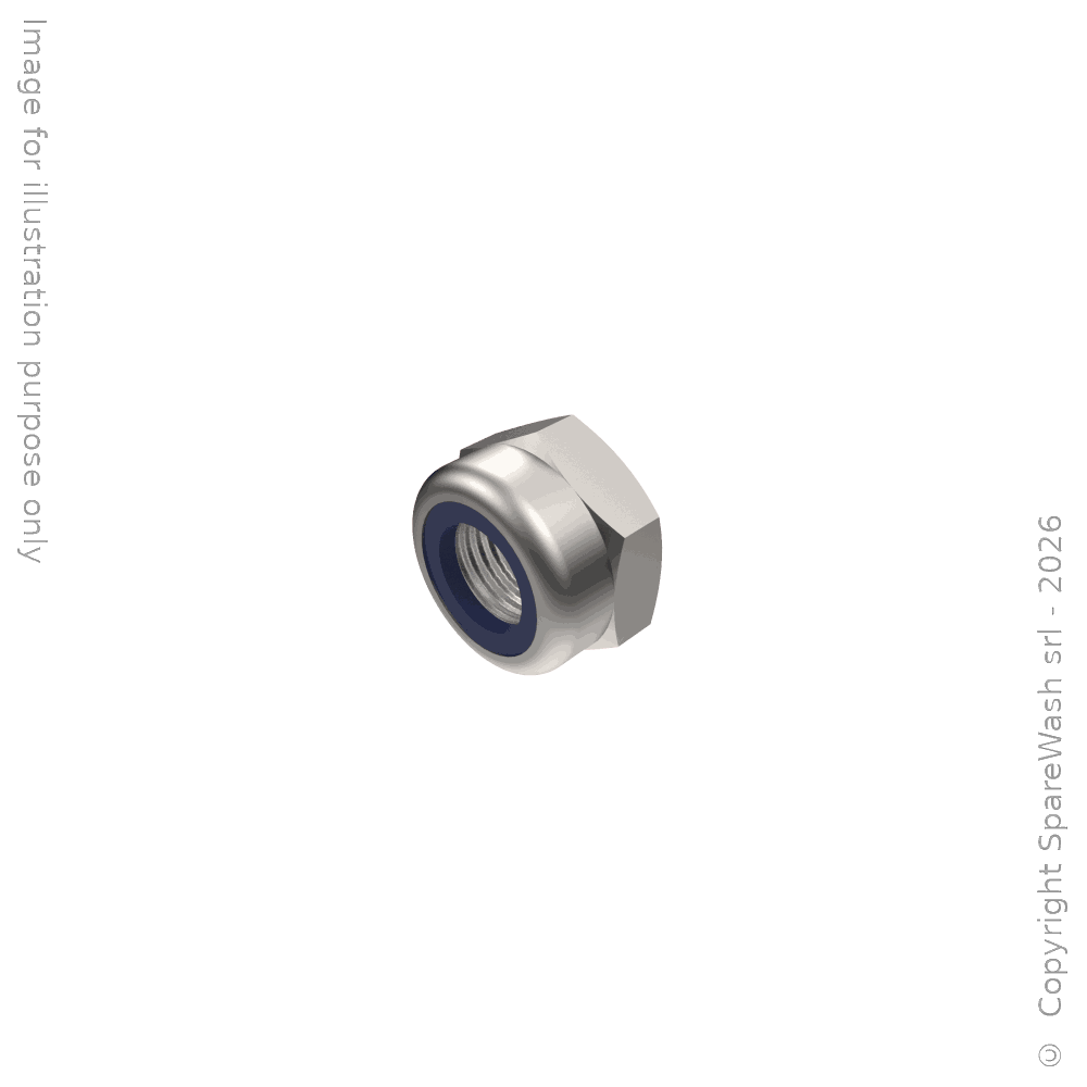 ÉCROU AUTOBLOQUANT BAS M5 ACIER INOXYDABLE