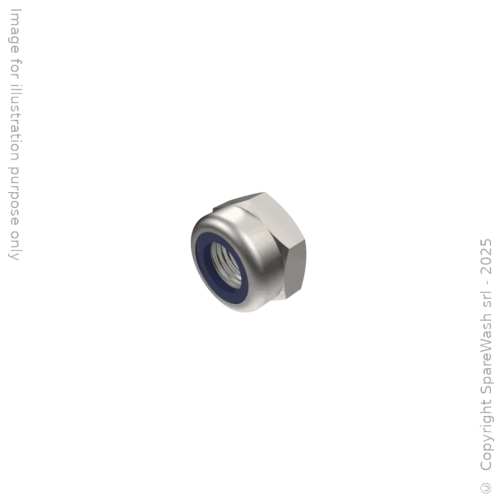 [90400100] LOW SELF-LOCKING NUT M5 STAINLESS STEEL