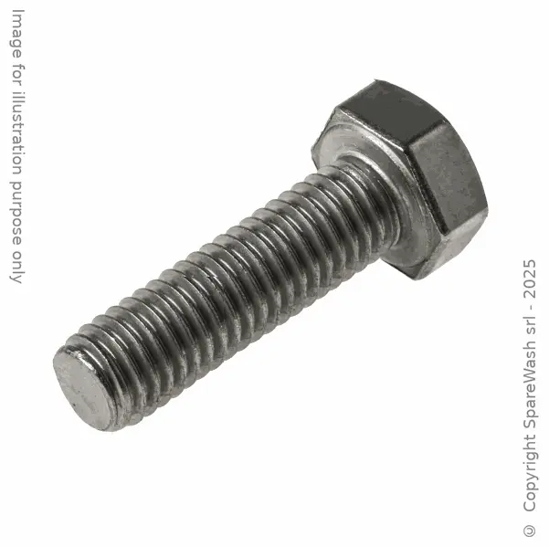 [90400124] HEXAGON SCREW M8X25 STAINLESS STEEL