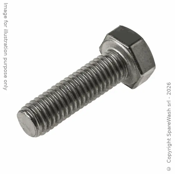 TORNILLO HEXAGONAL M8X25 ACERO INOXIDABLE