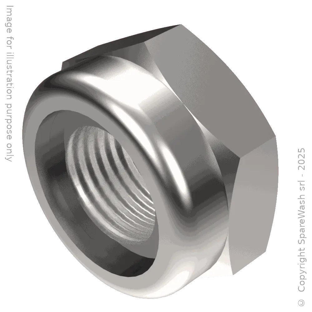[90400186] SELF-LOCKING NUT HIGH PROFILE M10 STAINLESS STEEL