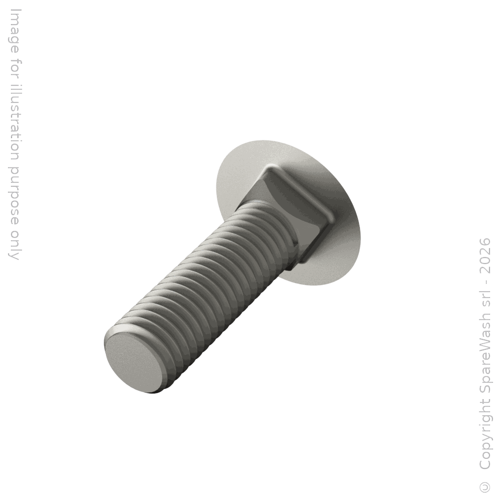 [90400261] VIS TÊTE RONDE COLLET CARRÉ M10X35 ACIER INOXYDABLE