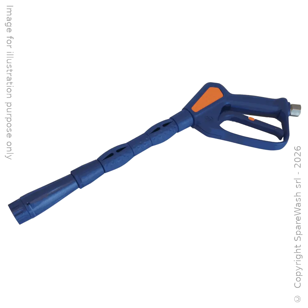 PISTOLA PERDENTE CON LEVA G3/8 GIREVOLE + LANCIA SCHIUMA L350