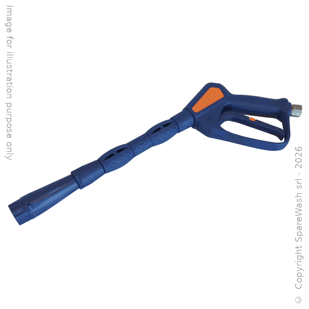 [61600133] PISTOLA PERDENTE CON LEVA G3/8 GIREVOLE + LANCIA SCHIUMA L350