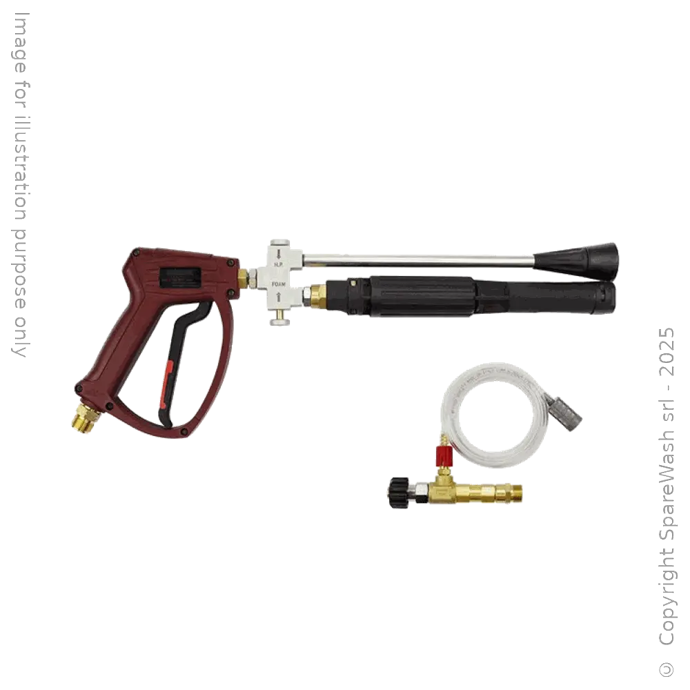 KIT PISTOLA + INIETTORE + LANCIA DOPPIA M22X1,5 L360