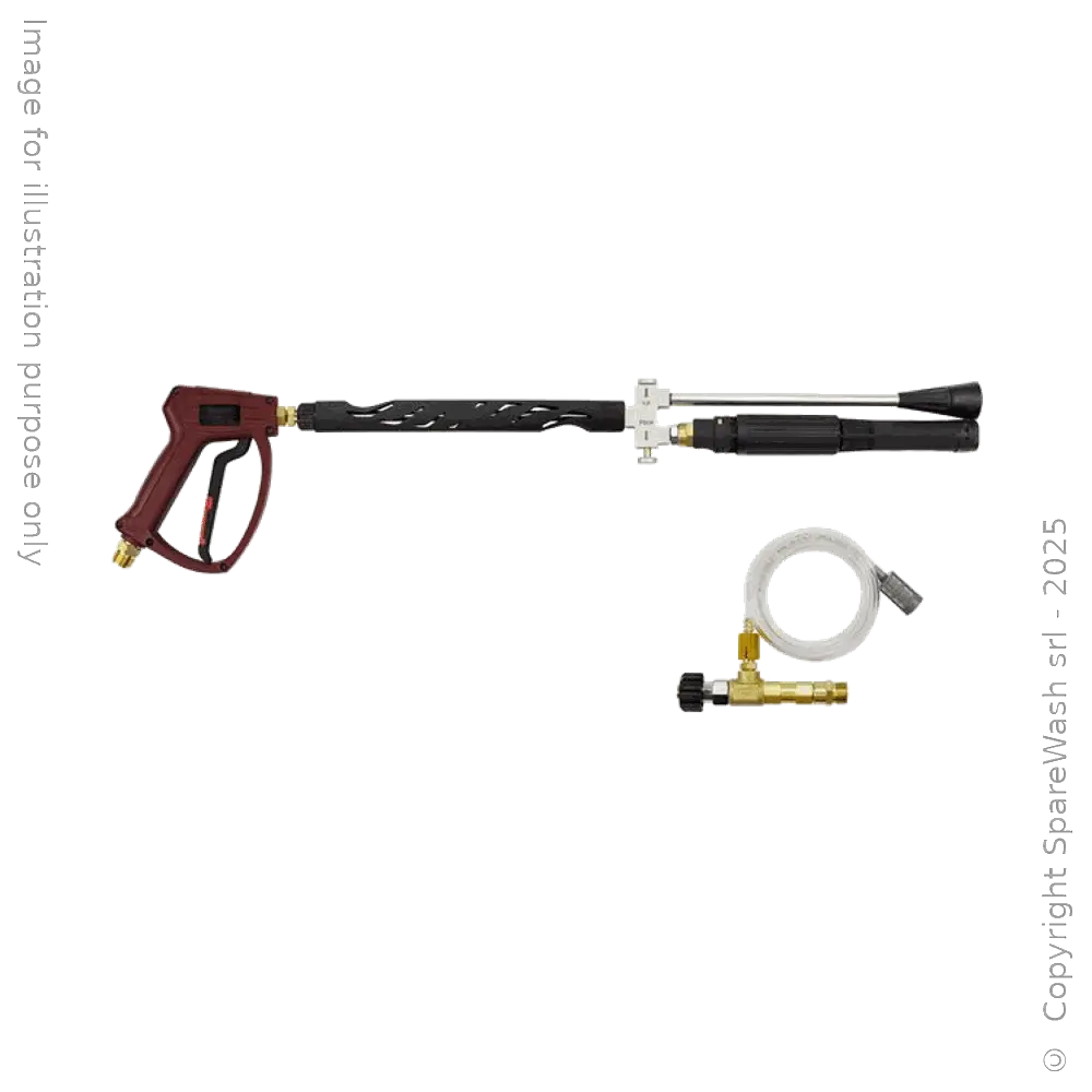 KIT PISTOLA + INIETTORE + LANCIA DOPPIA M22X1,5 L750