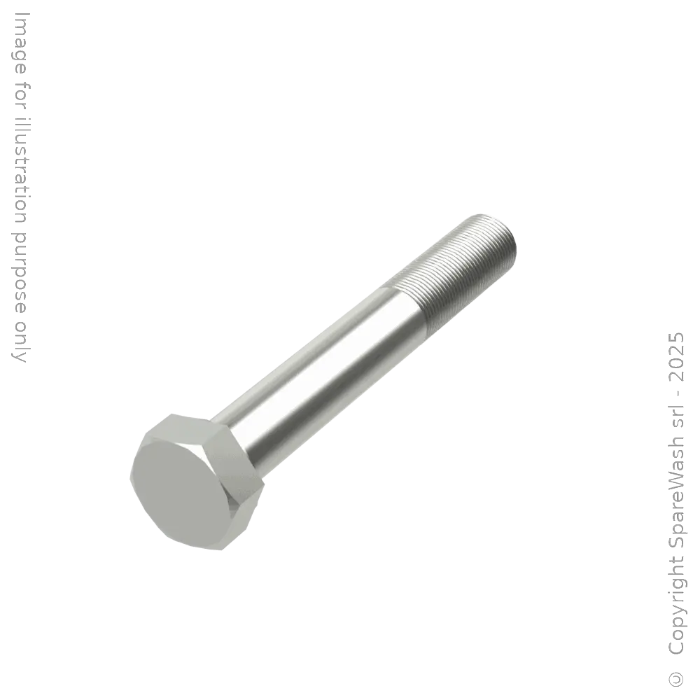 PARTIALLY THREATED HEXAGON SCREW M20X1,5X140 GALVANIZED