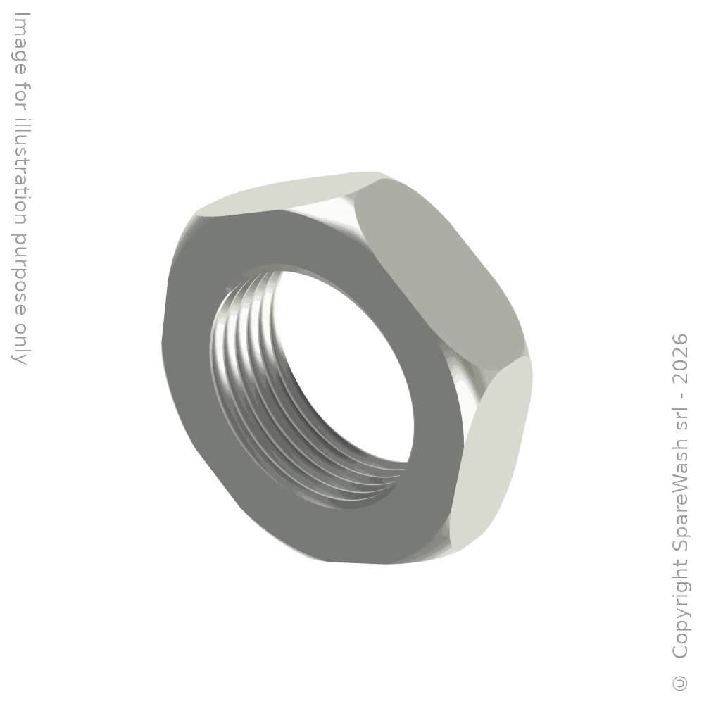 ÉCROU HEXAGONAL BAS M20X1,5 GALVANISÉ