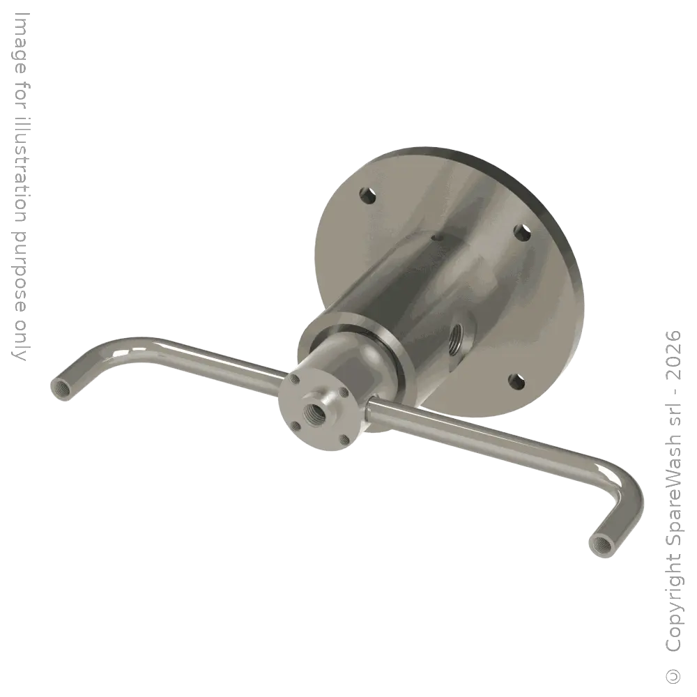 STRAIGHT ROTATING SWIVEL JOINT  G3/8F - 2XG1/8F CUSTOM MADE