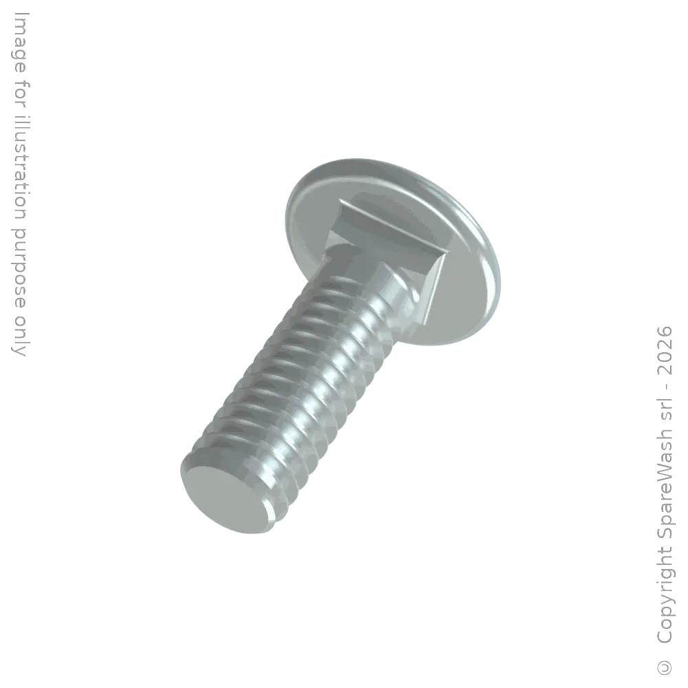VIS TÊTE RONDE COLLET CARRÉ M8X25 GALVANISÉ