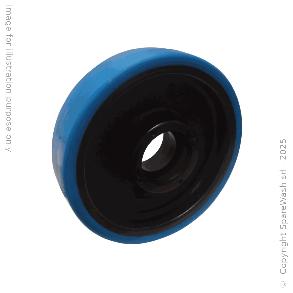 RUOTA CARRELLO SPAZZOLA VERTICALE D125X30