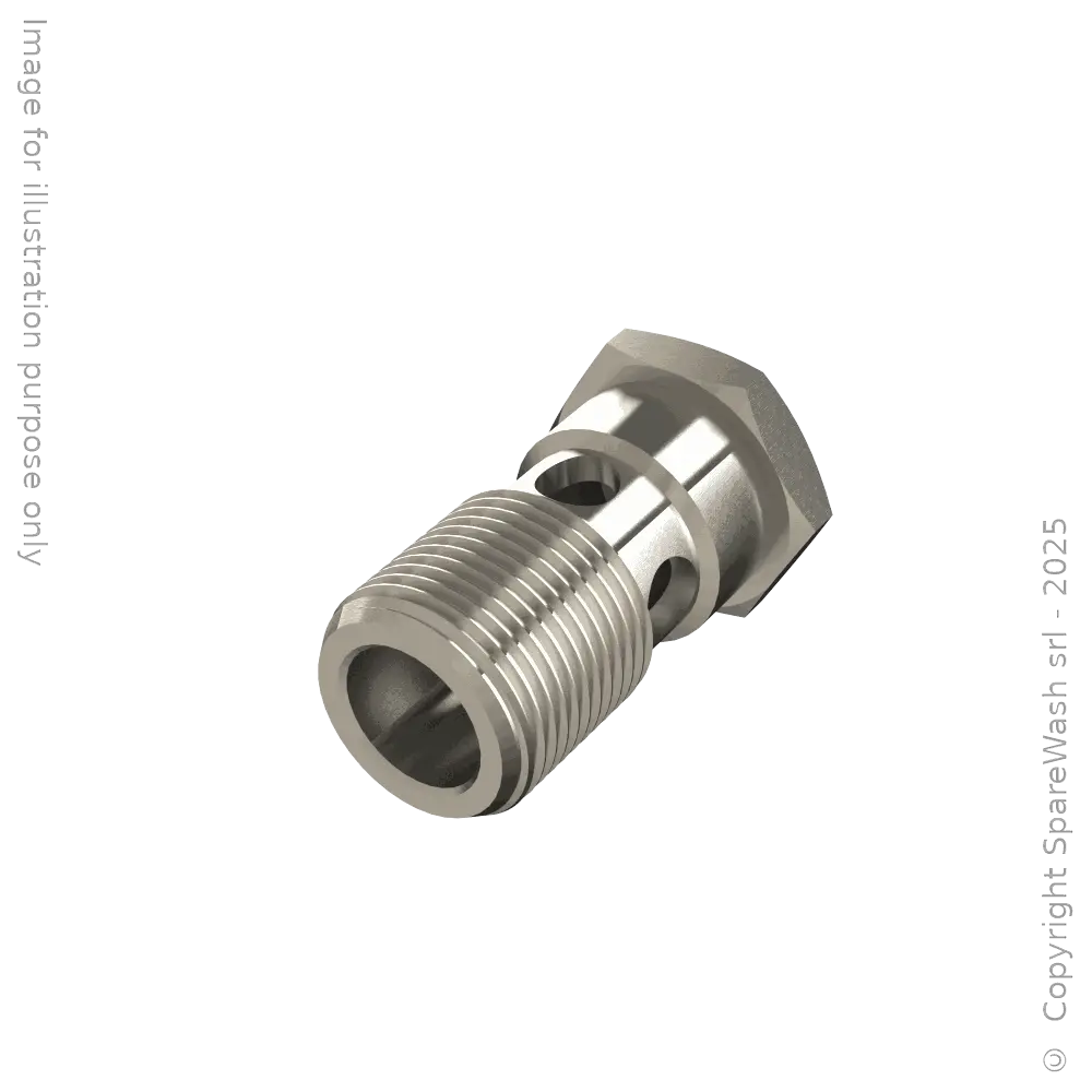 [60900128] VITE CAVA SINGOLA FORATA G1/2 OTTONE NICHELATO