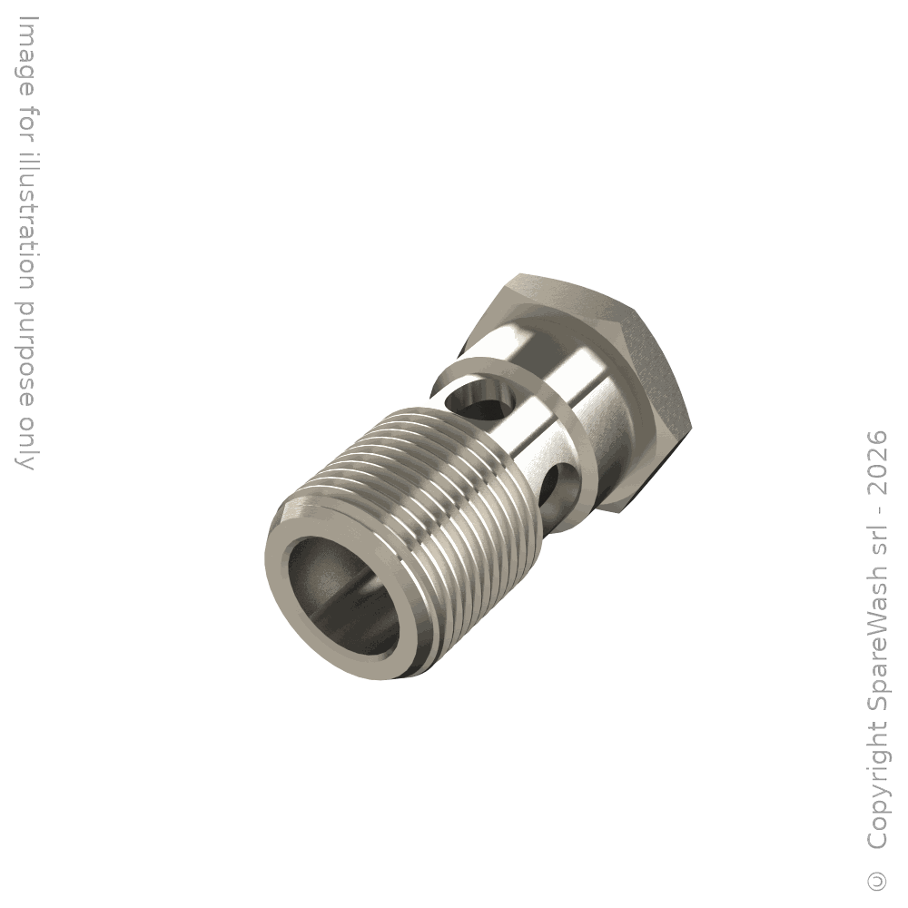 [60900128] VITE CAVA SINGOLA FORATA G1/2 OTTONE NICHELATO