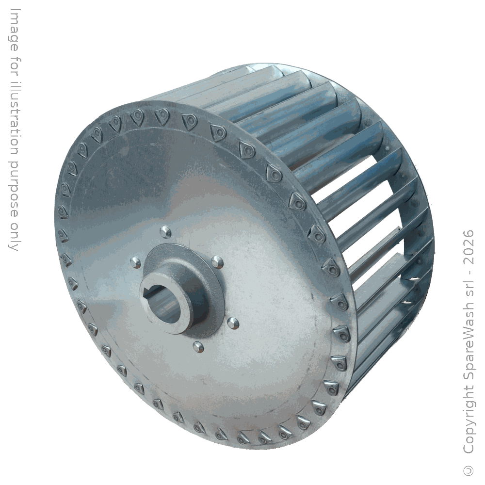 [91000033] LÜFTERRAD LINKS D250 H115 - MOTORWELLE D28