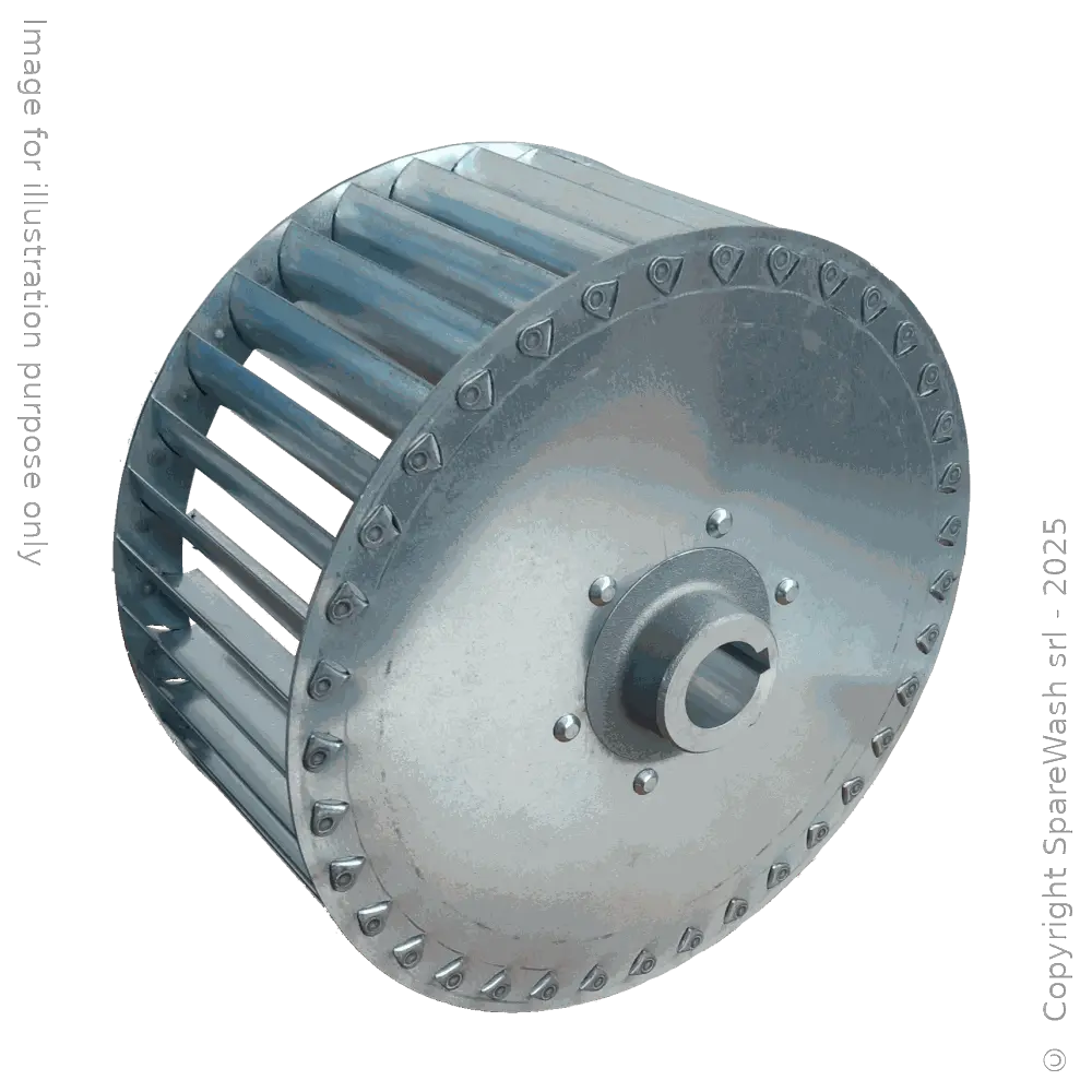[91000040] LÜFTERRAD RECHTS D250 H115 - MOTORWELLE D28