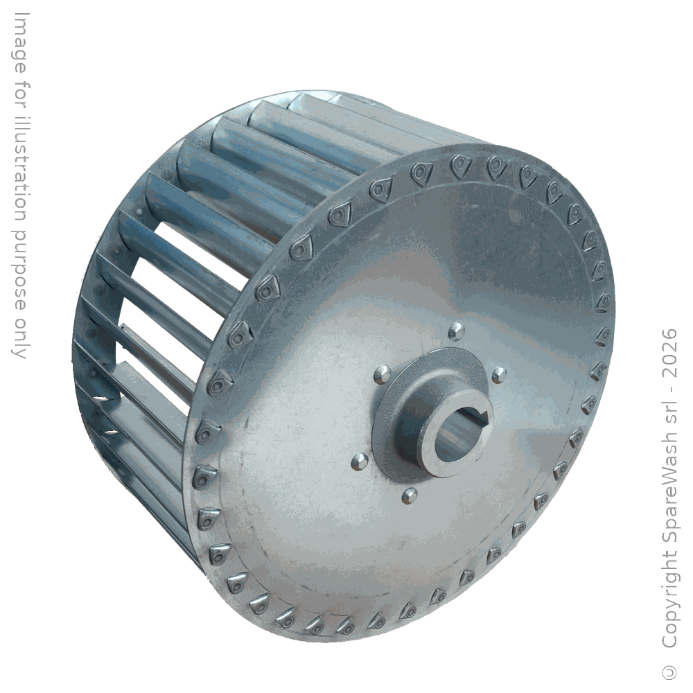 [91000040] RIGHT IMPELLER D250 H115 - MOTOR SHAFT D28