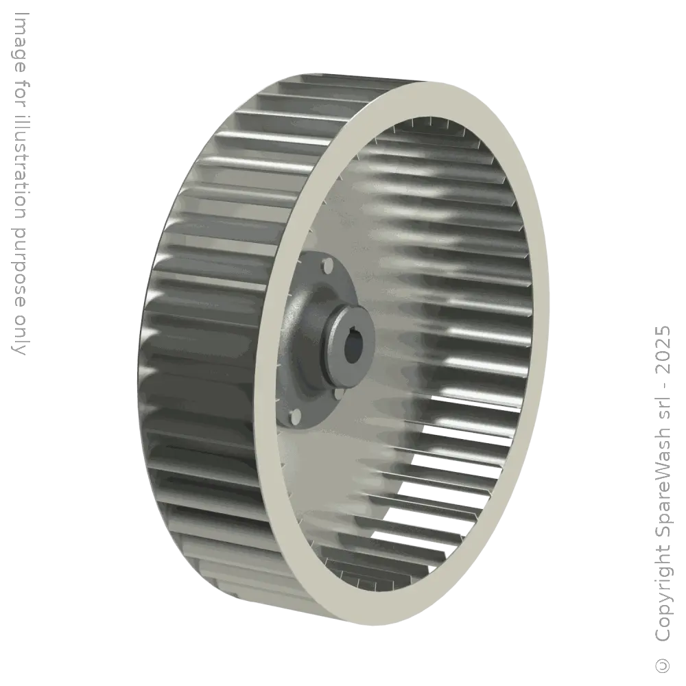 [91000101] LÜFTERRAD LINKS D450 H110 - MOTORWELLE D28