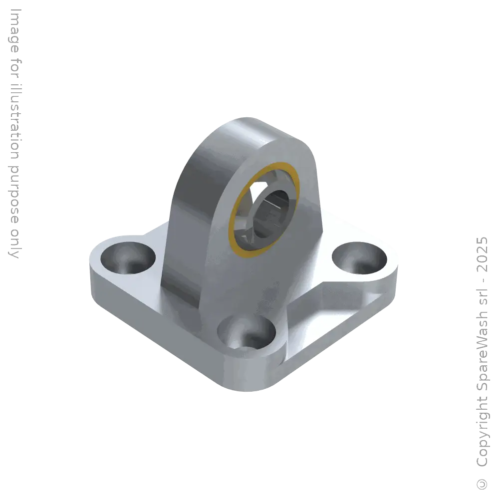 REAR MALE HINGE WITH ARTICULATED HEAD D63