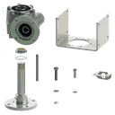 [20101152] RIDUTTORE VITE SENZA FINE TRANSTECNO CWT 050 I:12 P80B14 ALBERO A DISEGNO + SUPPORTO