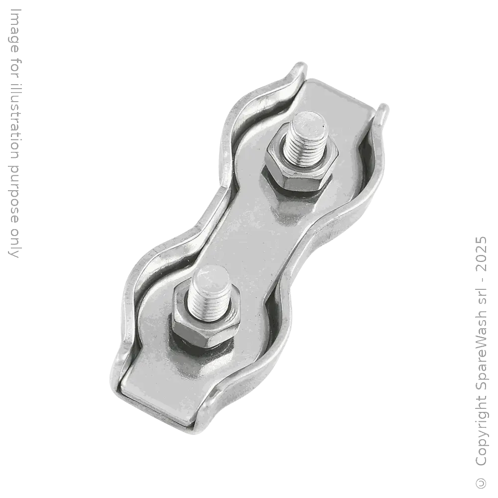 [20600228] MORSETTO DUPLEX INOX PER FUNE D3