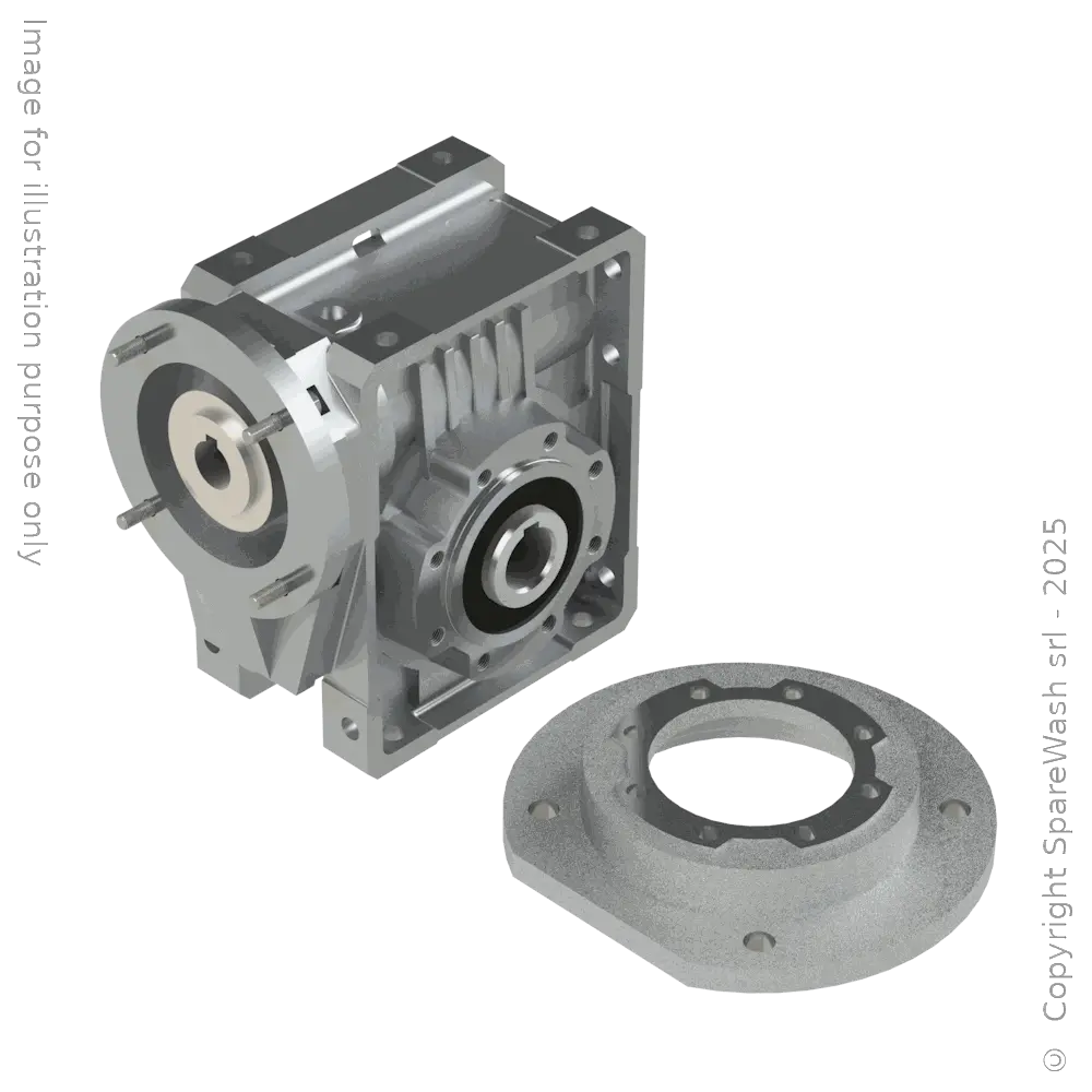 [20100018] WORM GEARBOX BONFIGLIOLI W 63UFC I:12 P80B14 HOLLOW SHAFT D25