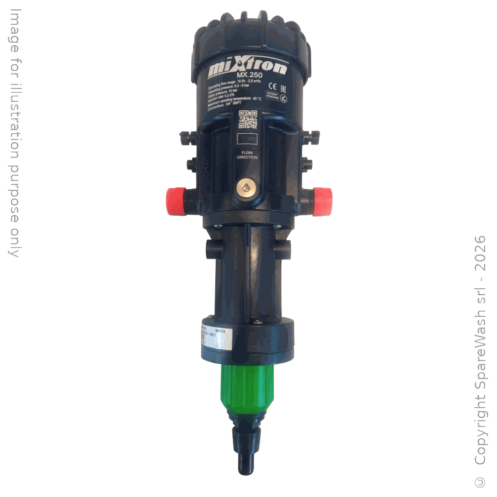 WATER POWERED DOSING PUMP MAX 2500L/H 0,2-2% EPDM