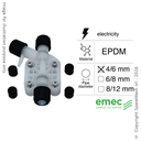 CABEZAL DE BOMBA DOSIFICADORA ELÉCTRICA LATIGUILLO 4/6 EPDM