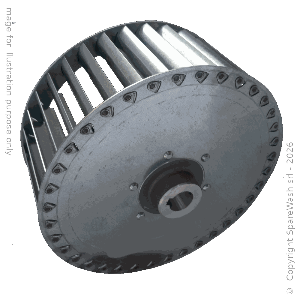 LÜFTERRAD RECHTS D250 H102 - MOTORWELLE D24