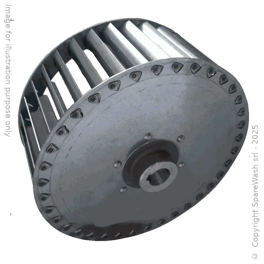 RIGHT IMPELLER D250 H102 - MOTOR SHAFT D24