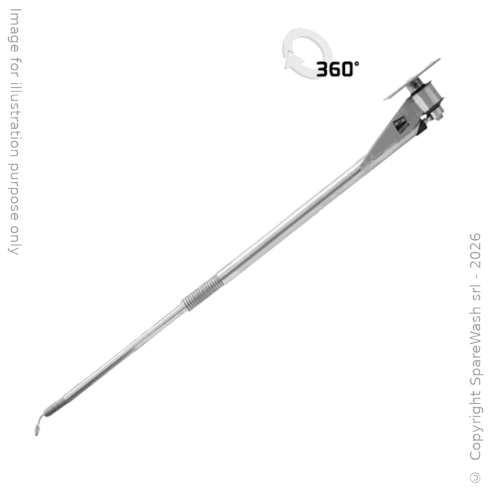 BRACCIO GIREVOLE SINGOLO ATTACCO A SOFFITTO G1/4F G3/8M L2000