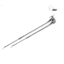 [61600195] BRACCIO GIREVOLE DOPPIO ATTACCO A SOFFITTO G1/4F G3/8M L1750+2000