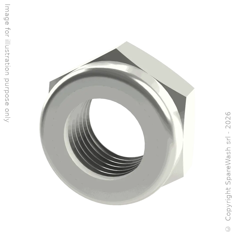 LOW SELF-LOCKING NUT M20X1,5 GALVANIZED